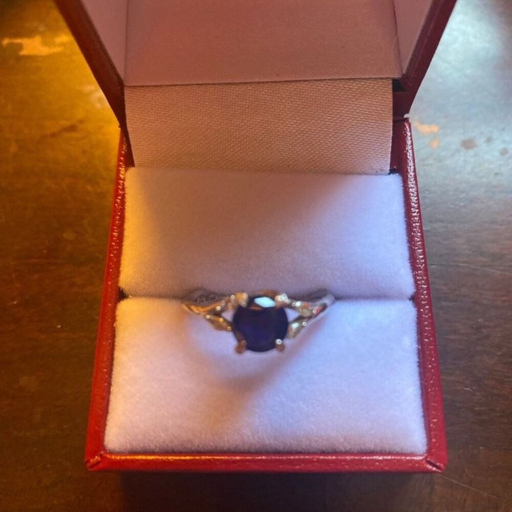 Sapphire and Diamond Ring